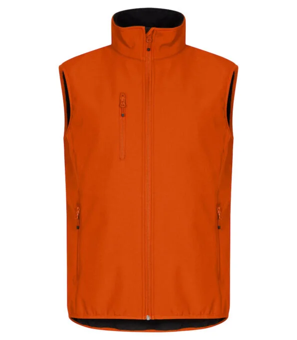 Clique Classic softshell hr bodywarmer diep oranje 3xl