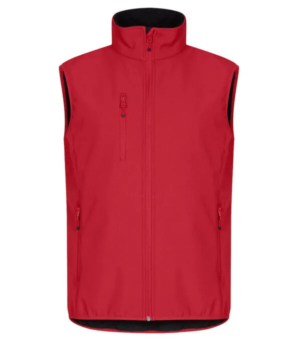 Clique Classic softshell hr bodywarmer rood 4xl