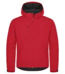 Clique Classic hoody softshell jacket rood 4xl