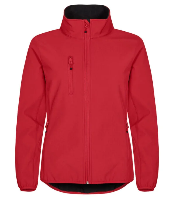 Clique Classic softshell jacket dames rood 44/xxl