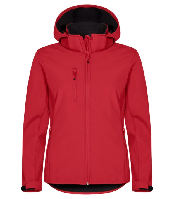 Clique Classic hoody softshell ladies rood 44/xxl