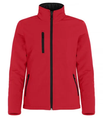 Clique Padded softshell ladies rood 44/xxl