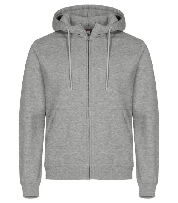 Clique Miami hoody fz 260 g/m2 grijsmelange 4xl