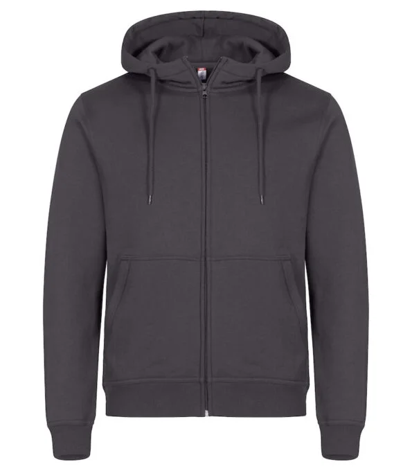 Clique Miami hoody fz 260 g/m2 metaalgrijs 4xl