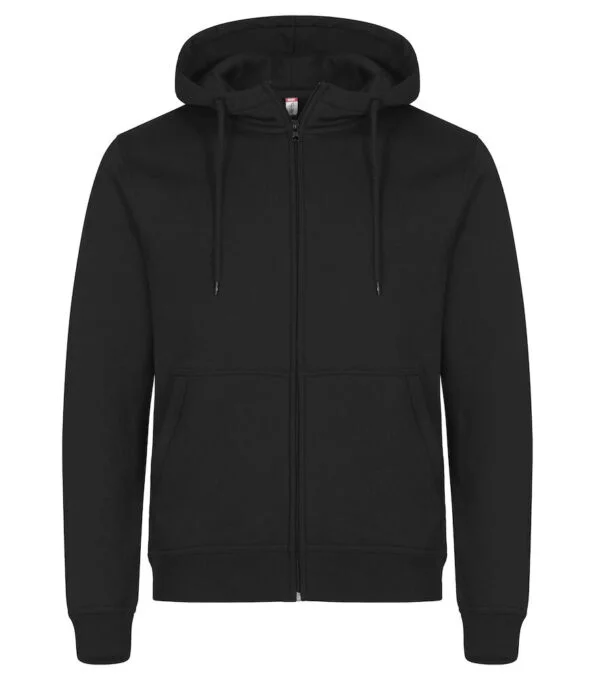 Clique Miami hoody fz 260 g/m2 zwart 4xl