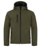 Clique Padded hoody softshell rood 4xl