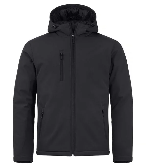 Clique Padded hoody softshell zwart 4xl