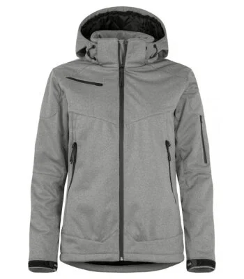 Clique Grayland softshelljas dames antraciet xxl