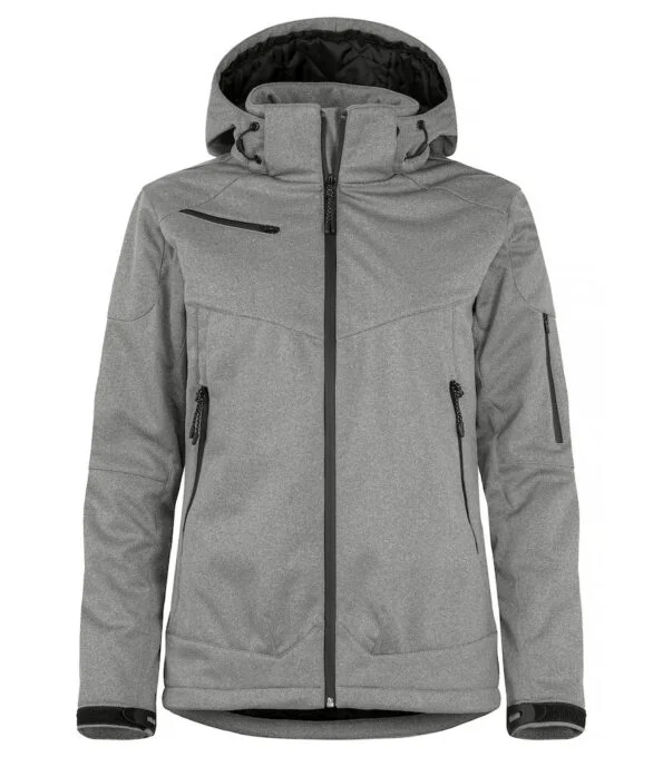 Clique Grayland softshelljas dames antraciet xxl