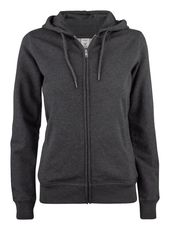 Clique Premium OC Hoody FZ Ladies antraciet melange xxl