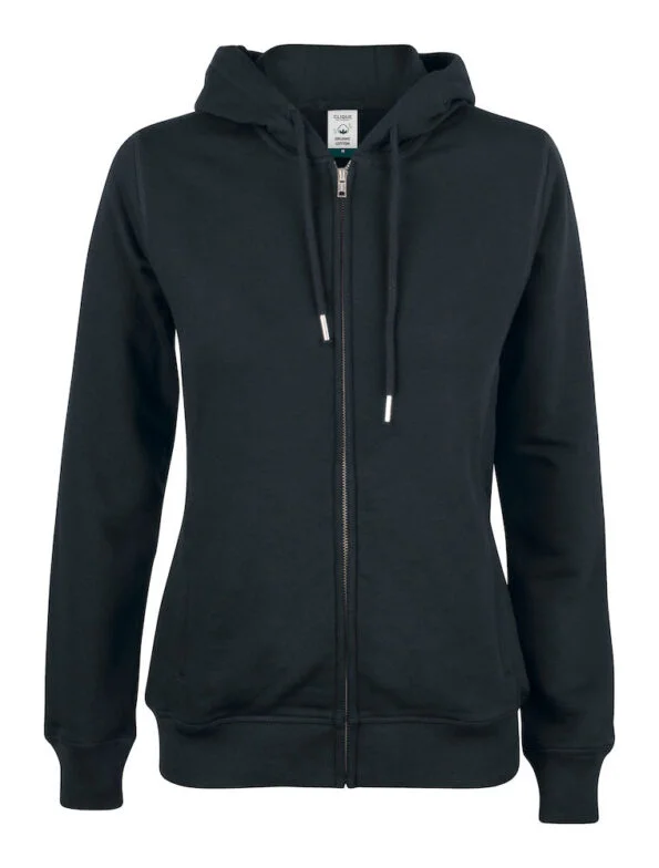 Clique Premium OC Hoody FZ Ladies zwart xxl