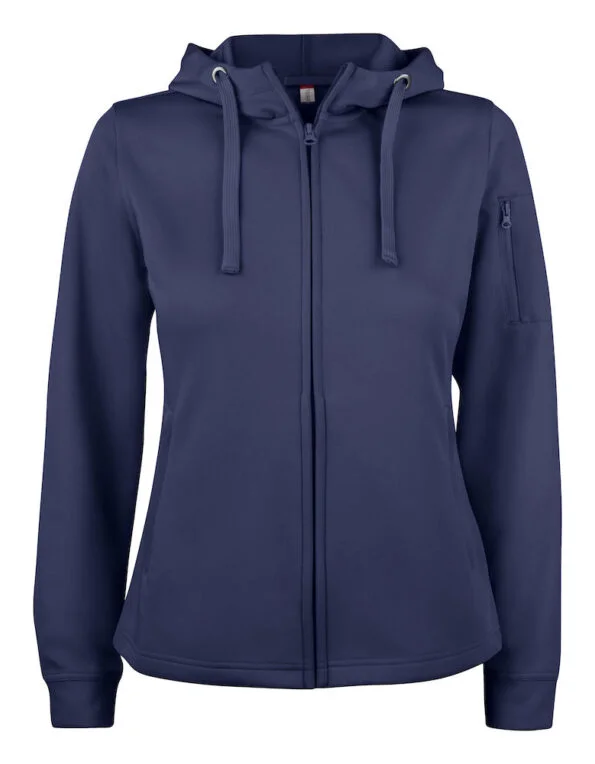 Clique Basic Active Hoody FZ Ladies dark navy xxl