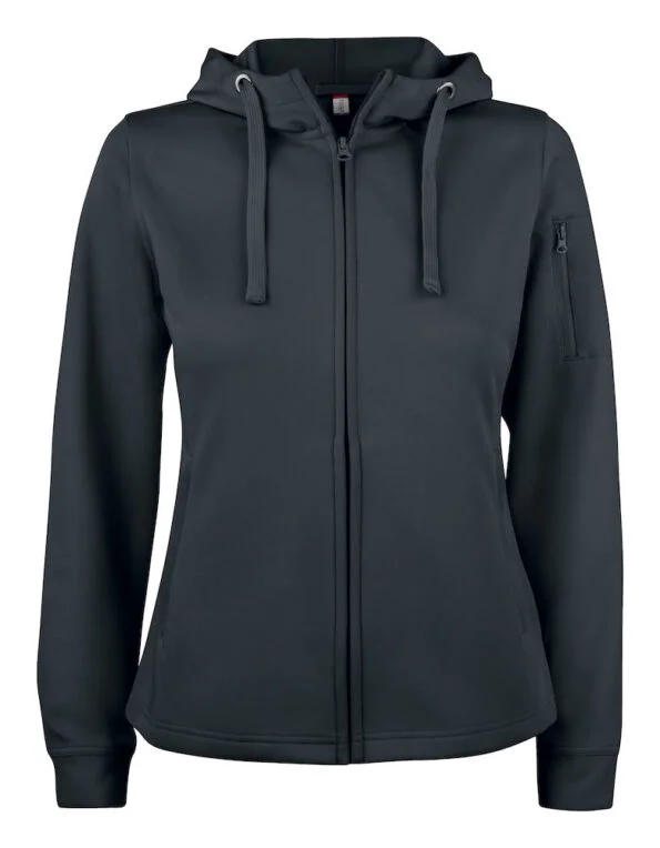 Clique Basic Active Hoody FZ Ladies zwart xxl