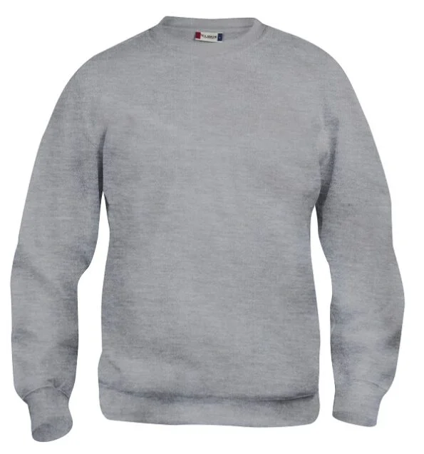 Clique Basic Roundneck grijsmelange 5xl