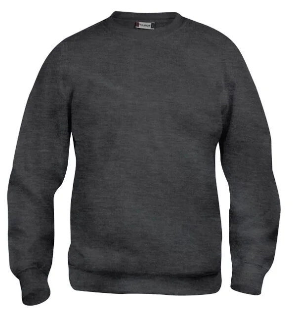 Clique Basic Roundneck antraciet melange 3xl