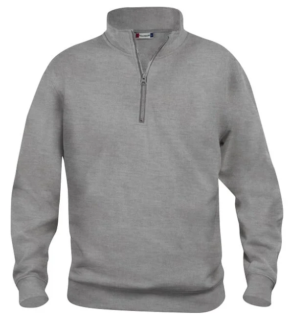 Clique Basic Half Zip grijsmelange 5xl
