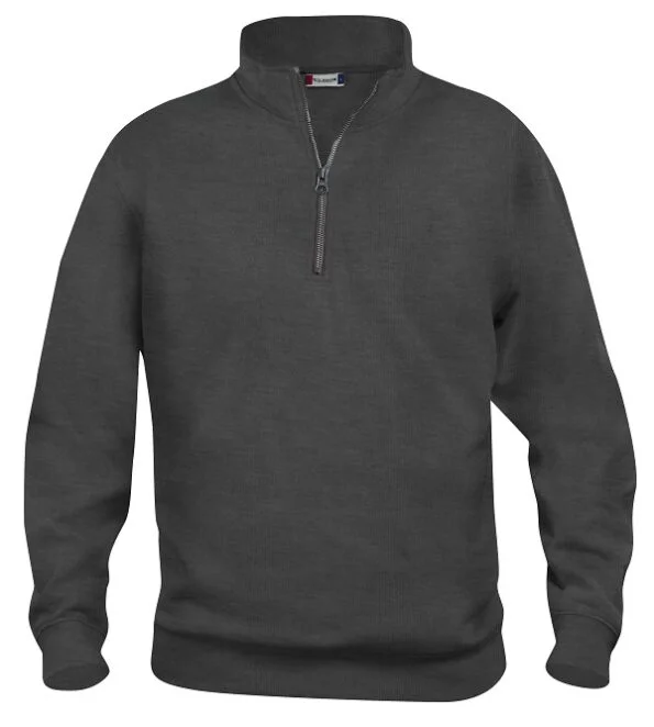Clique Basic Half Zip antraciet melange 3xl