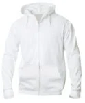 Clique Basic Hoody Full zip wit 4xl