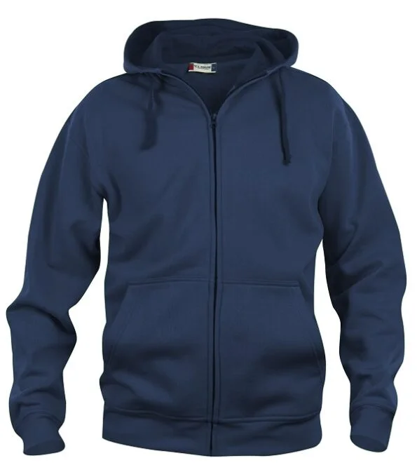 Clique Basic Hoody Full zip dark navy 5xl