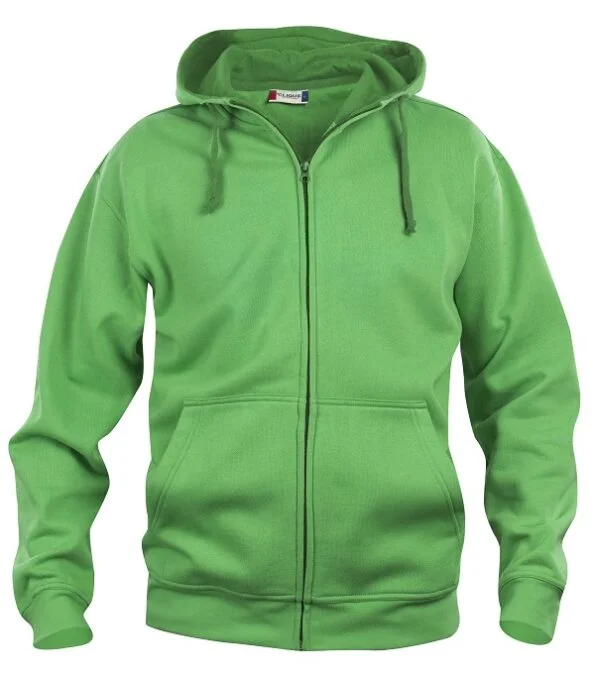 Clique Basic Hoody Full zip appelgroen 3xl