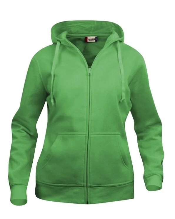 Clique Basic Hoody Full zip ladies appelgroen xxl