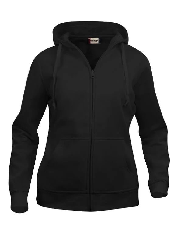 Clique Basic Hoody Full zip ladies zwart xxl