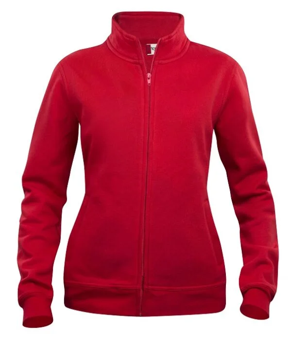 Clique Basic Cardigan Ladies rood xxl