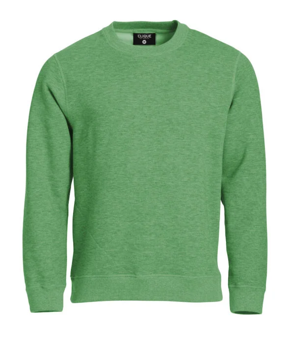 Clique Classic Roundneck groenmelange 3xl