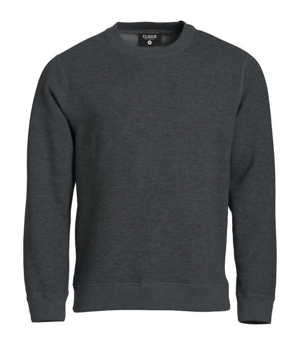 Clique Classic Roundneck antraciet melange 5xl