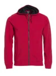 Clique Classic Hoody Full Zip rood 4xl