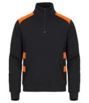 Clique Ambition half zip signaalgeel 5xl