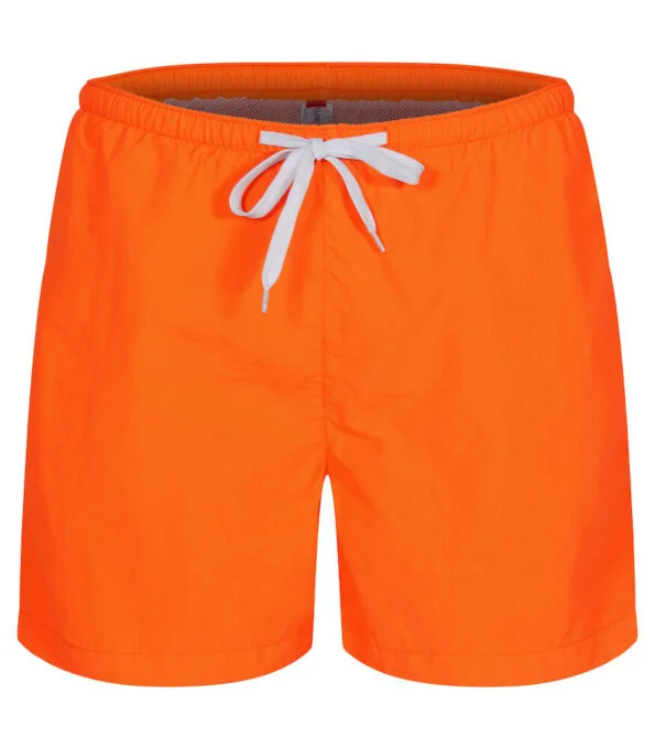 Clique Venice kort broek sign. oranje 3xl