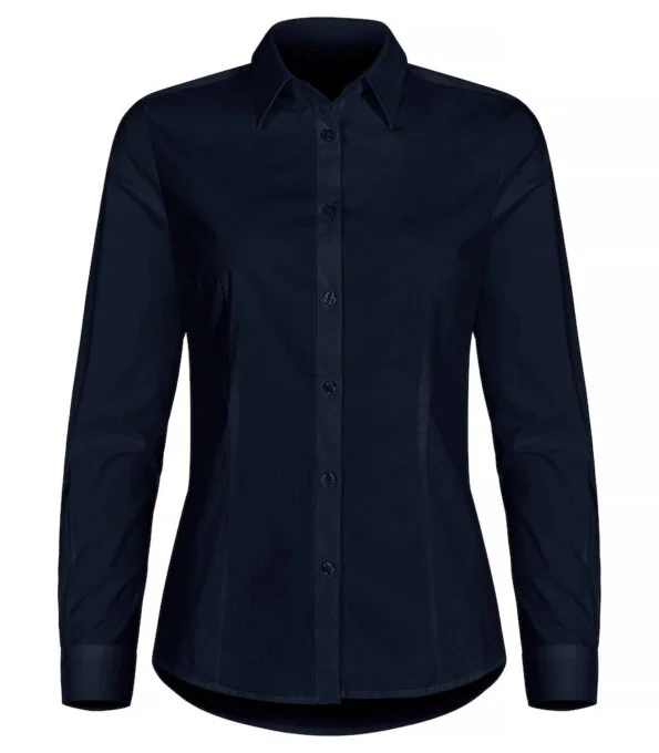 Clique Stretch dames overhemd dark navy 44/xxl