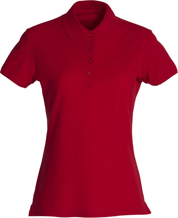 Clique Basic Polo Ladies rood xxl