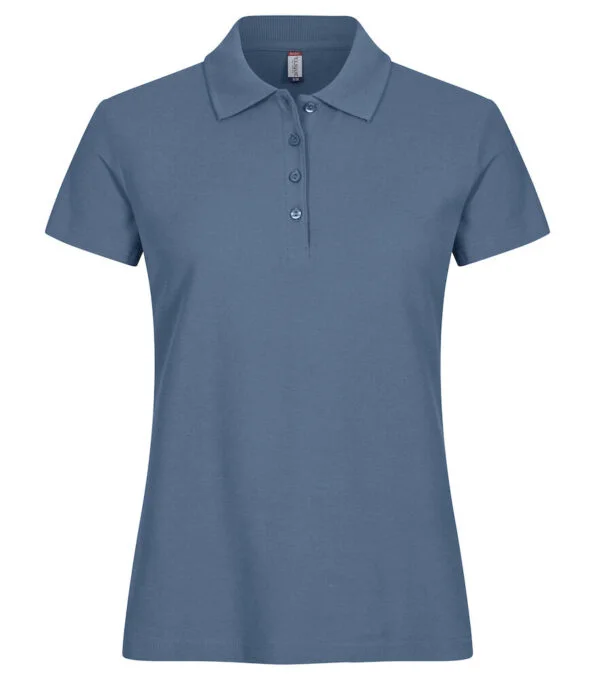 Clique Basic Polo Ladies staalblauw xxl