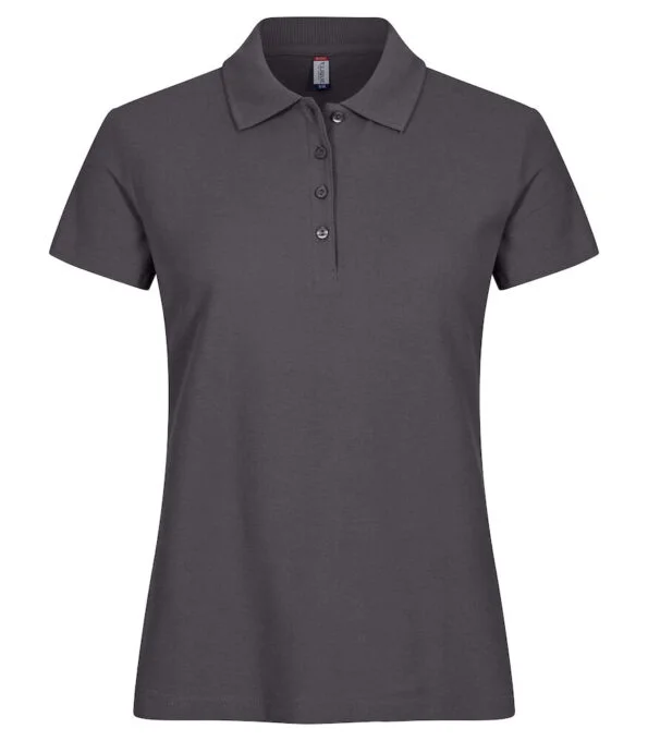 Clique Basic Polo Ladies metaalgrijs xxl