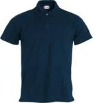 Clique Basic Polo S/S Junior wit 150/160