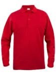 Clique Basic Polo L/S Junior wit 150/160