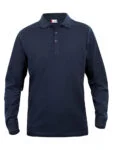 Clique Basic Polo L/S Junior wit 150/160