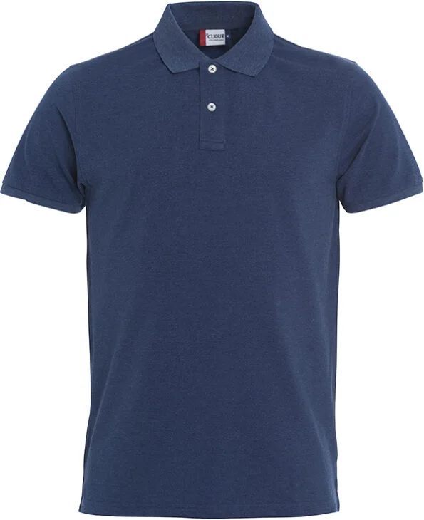 Clique Stretch Premium Polo blauwmelange 3xl