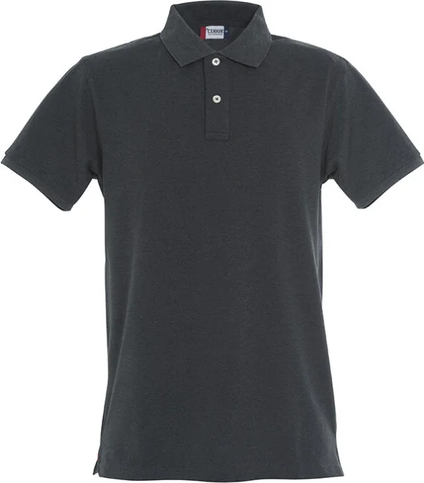 Clique Stretch Premium Polo antraciet melange 3xl