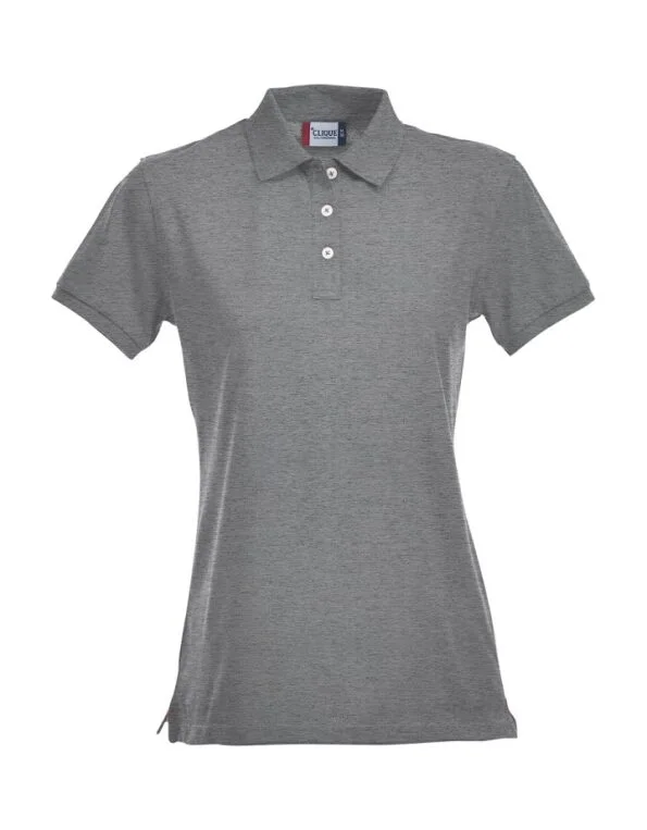 Clique Stretch Premium Polo Ladies grijsmelange xxl