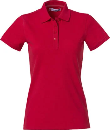 Clique Heavy Premium Polo Ladies rood xxl