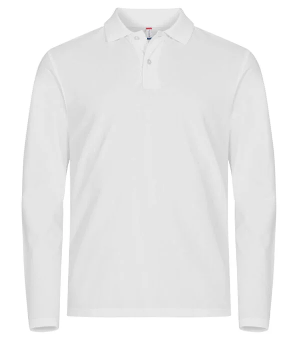 Clique Stretch premium LM herenpolo wit 4xl