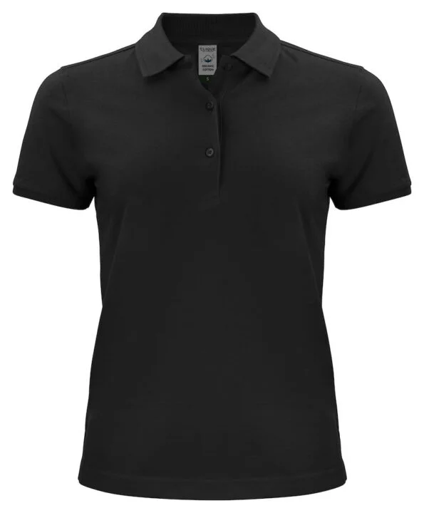 Clique Classic OC polo ladies zwart xxl