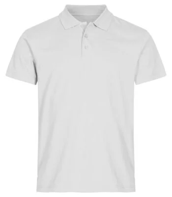 Clique Single jersey polo wit 4xl