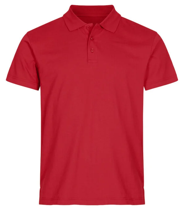 Clique Single jersey polo rood 4xl