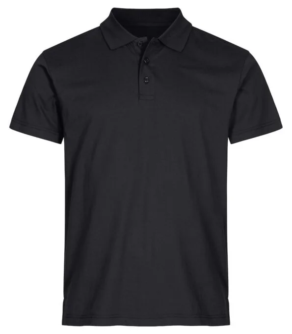 Clique Single jersey polo zwart 4xl