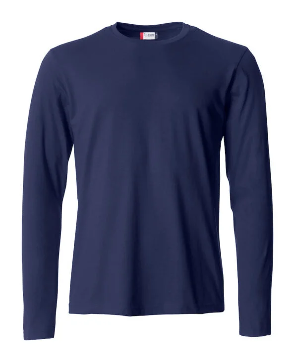 Clique Basic-T L/S dark navy 4xl