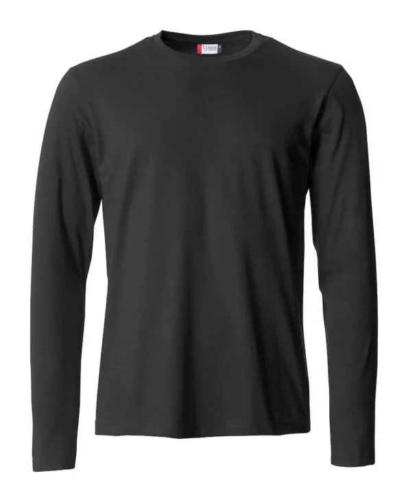 Clique Basic-T L/S zwart 4xl